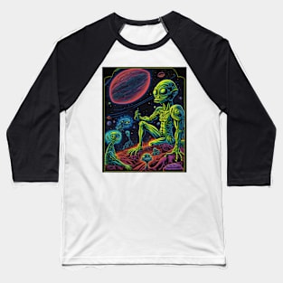 Aliens -  outta this world Baseball T-Shirt